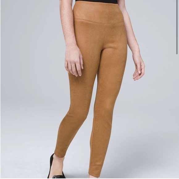 WHBM ultra suede snake runway leggings - Picture 1 of 10